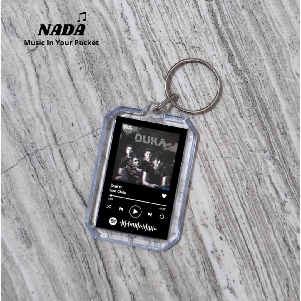 Gantungan Kunci Duka Last Child | Keychain Duka last Child Ganci Spotify Keychain Lagu Barcode Bisa 