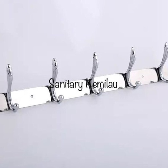 Kapstok Stainles - Gantungan Baju 5 Kait Stainles - Kapstok Stainles - Hanger Baju