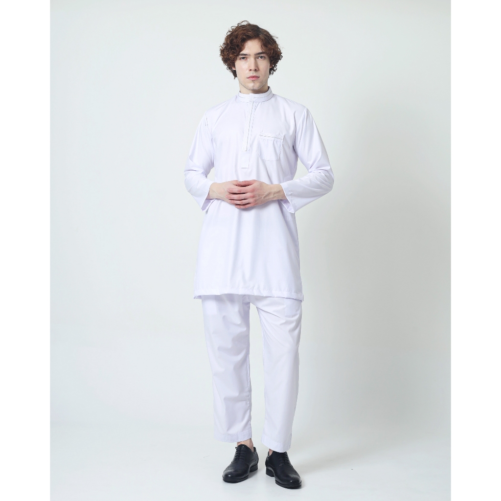 TLD | Arrazi Series Oneset Kurta Dewasa Laki-Laki Variasi Benang Timbul Dada Bahan Katun Raja Premiu