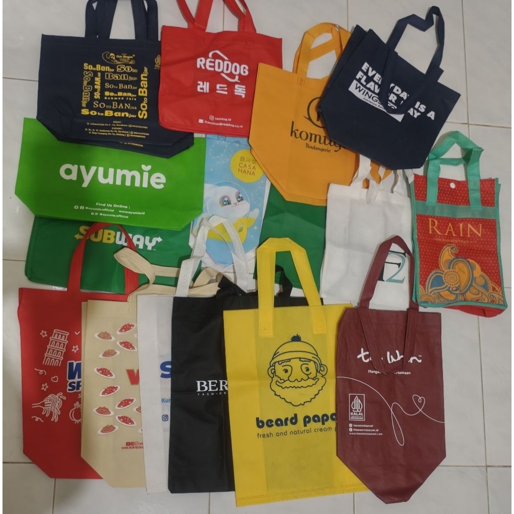 Tote bag Spunbond / tas belanja spunbond / tas spunbond / spunbond kecil / spunbond besar