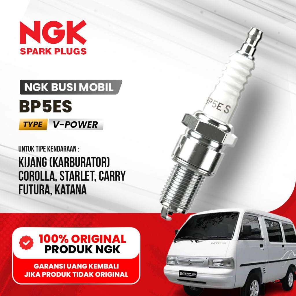 BUSI MOBIL NGK BP5ES ORIGINAL – KIJANG KATANA CARRY FUTURA COROLLA STARLET