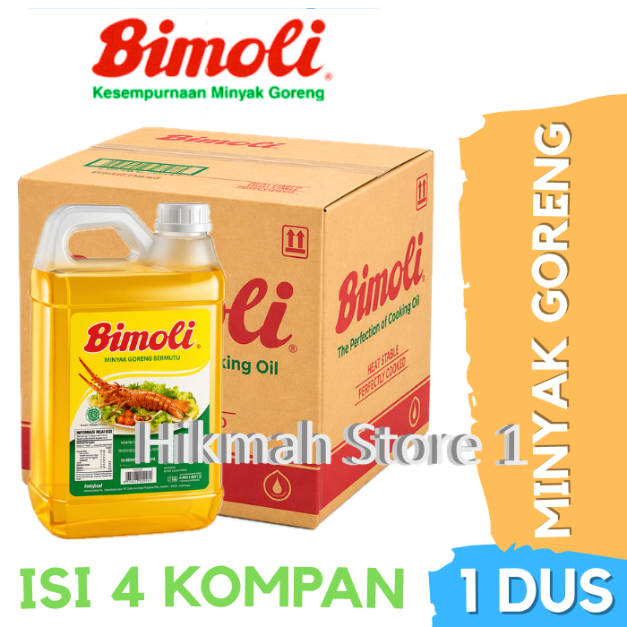 Minyak Goreng Bimoli 5 Liter Dus isi 4pcs Derigen Grosir Ready Stok