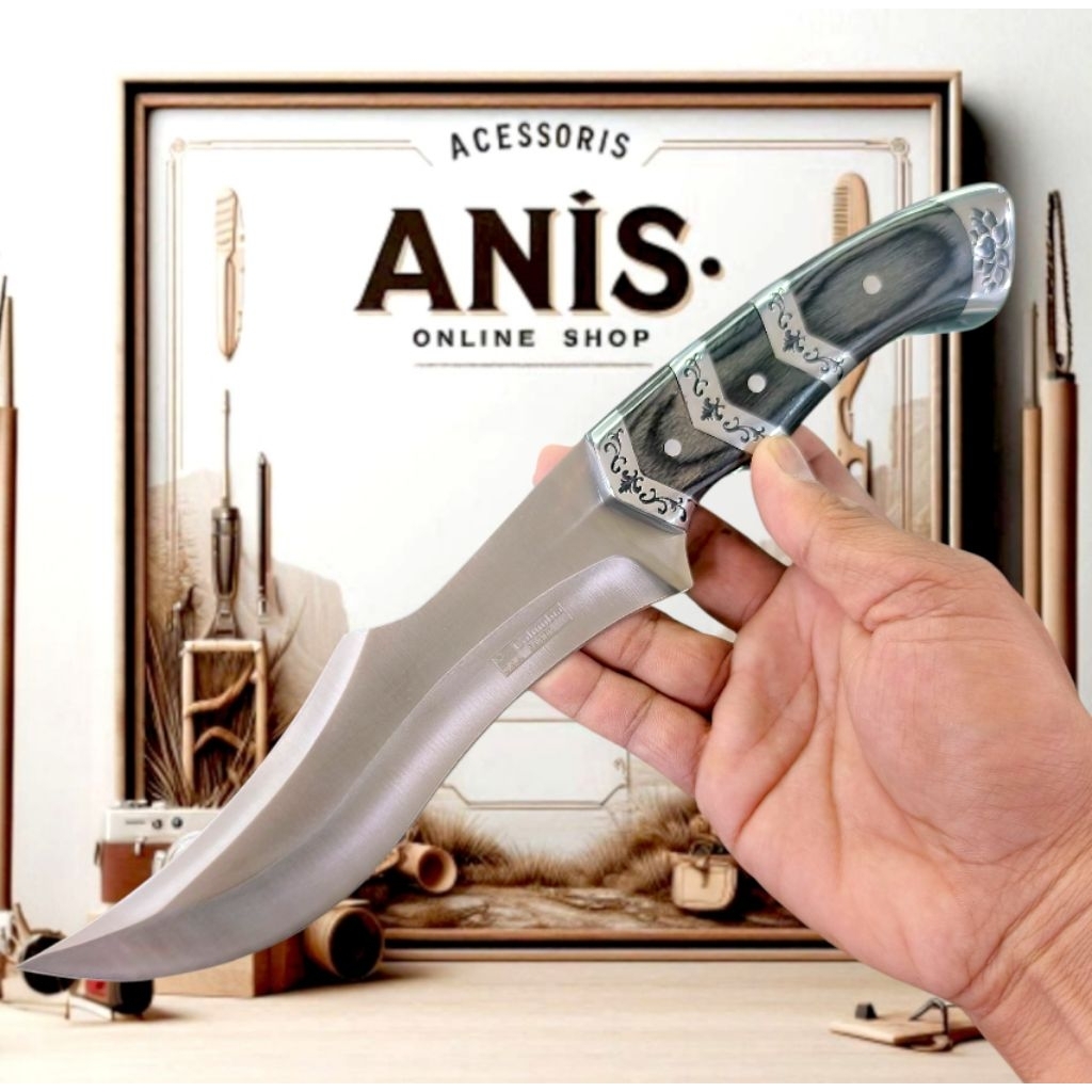 Pisau Hunting Survival Outdoor Baja Stainles Steel / Pisau Camping Survival