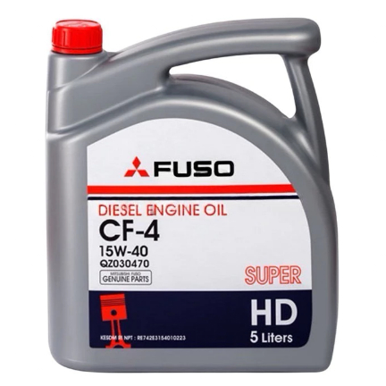 Oli Mesin Diesel Asli Mitsubishi CF-4 Super HD SAE 15W-40 5 Liter QZ030470
