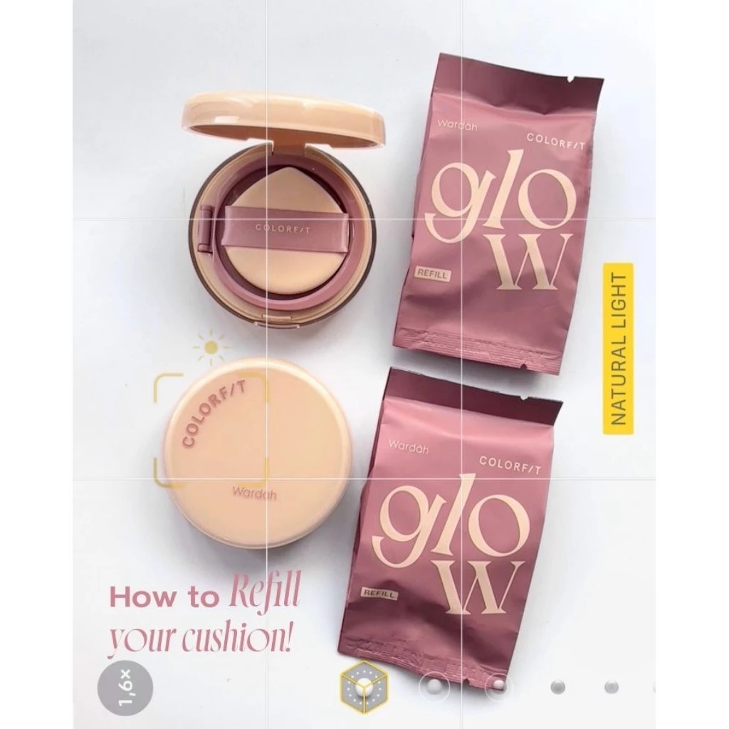 Wardah REFILL Colorfit Perfect Glow Cushion SPF 40 PA++ - Wardah Refill Cushion