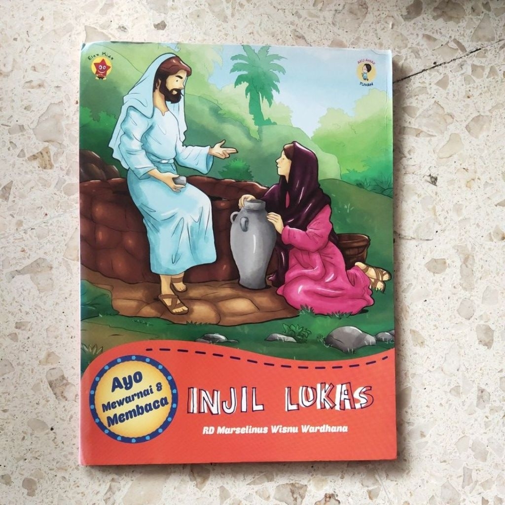 BUKU AKTIVITAS ANAK / AYO MEWARNAI & MEMBACA / INJIL LUKAS / PRODUK ASLI ORIGINAL