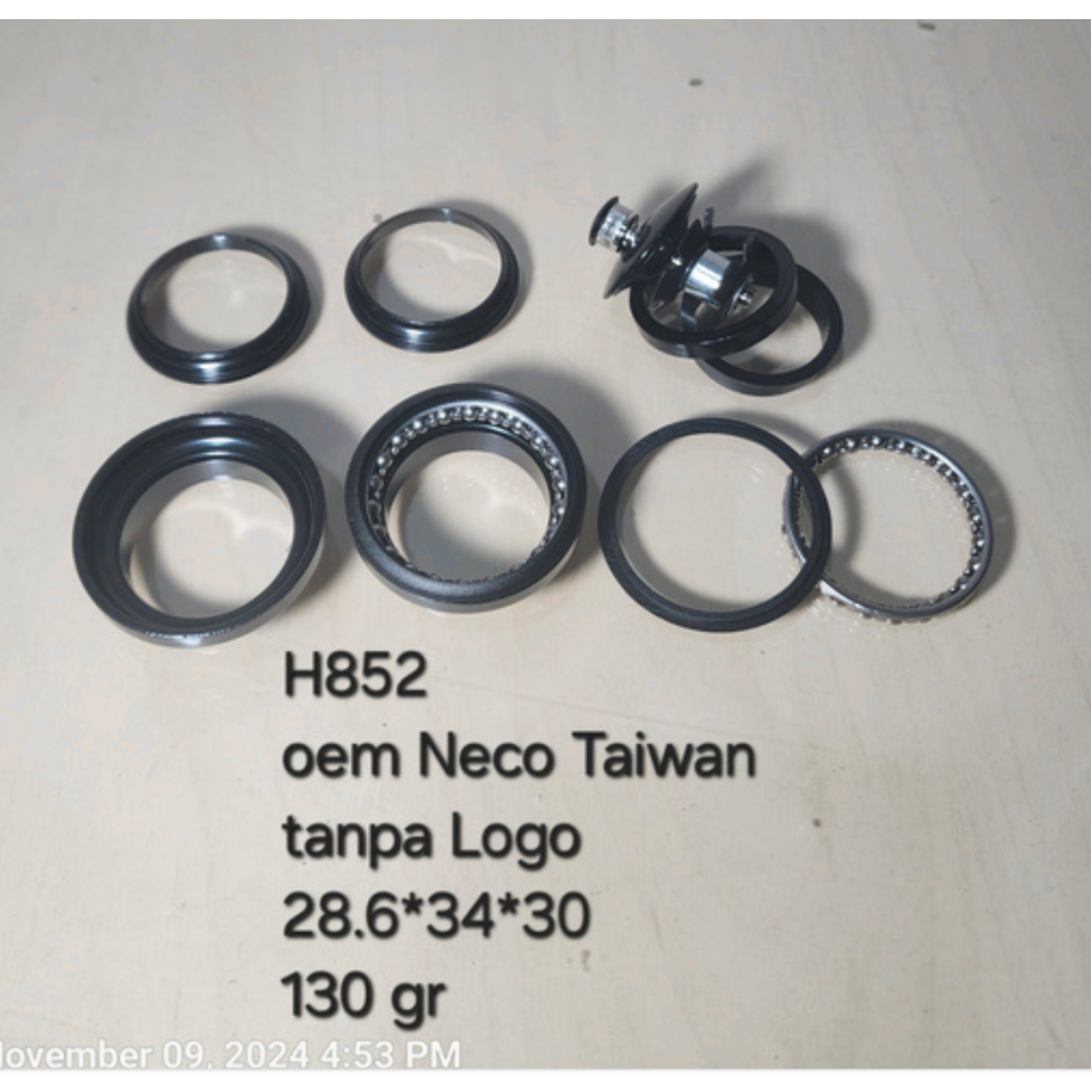 Headset H852 Taiwan 28.6*34*30 OEM NECO tanpa logo untuk Frame BMX XLR8