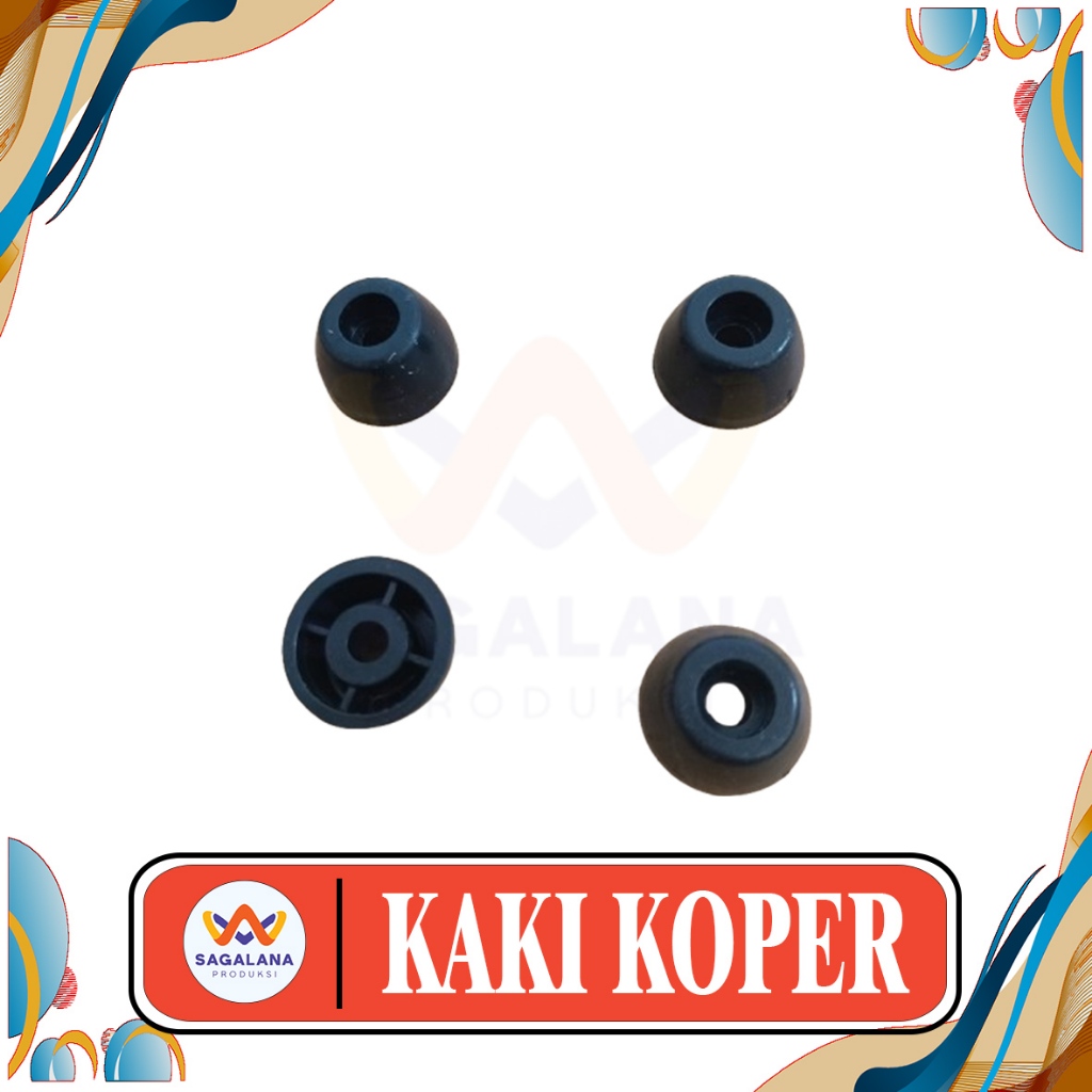 Kaki-Kaki Tas dan Koper Bahan Plastik Hitam