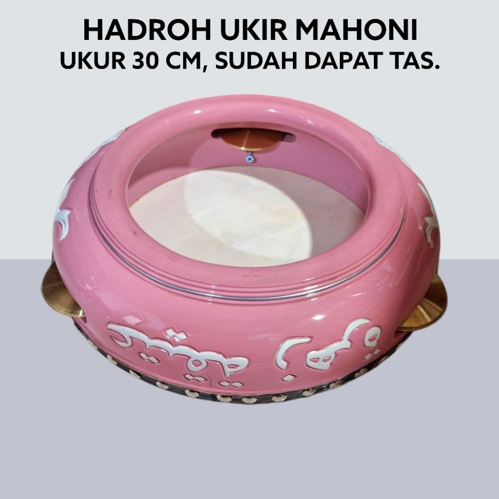 Hadroh Hadrah Rebana Ukir Nama 30 Cm