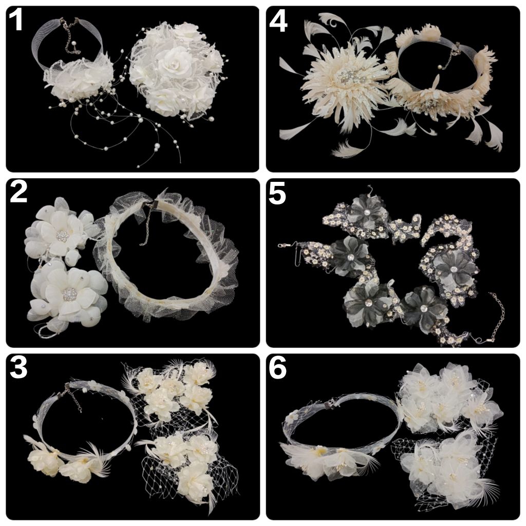 Korsase Rambut/Bunga Korsase,korsase Gaun, Aksesoris Rambut/Gaun/Headpiece Bunga