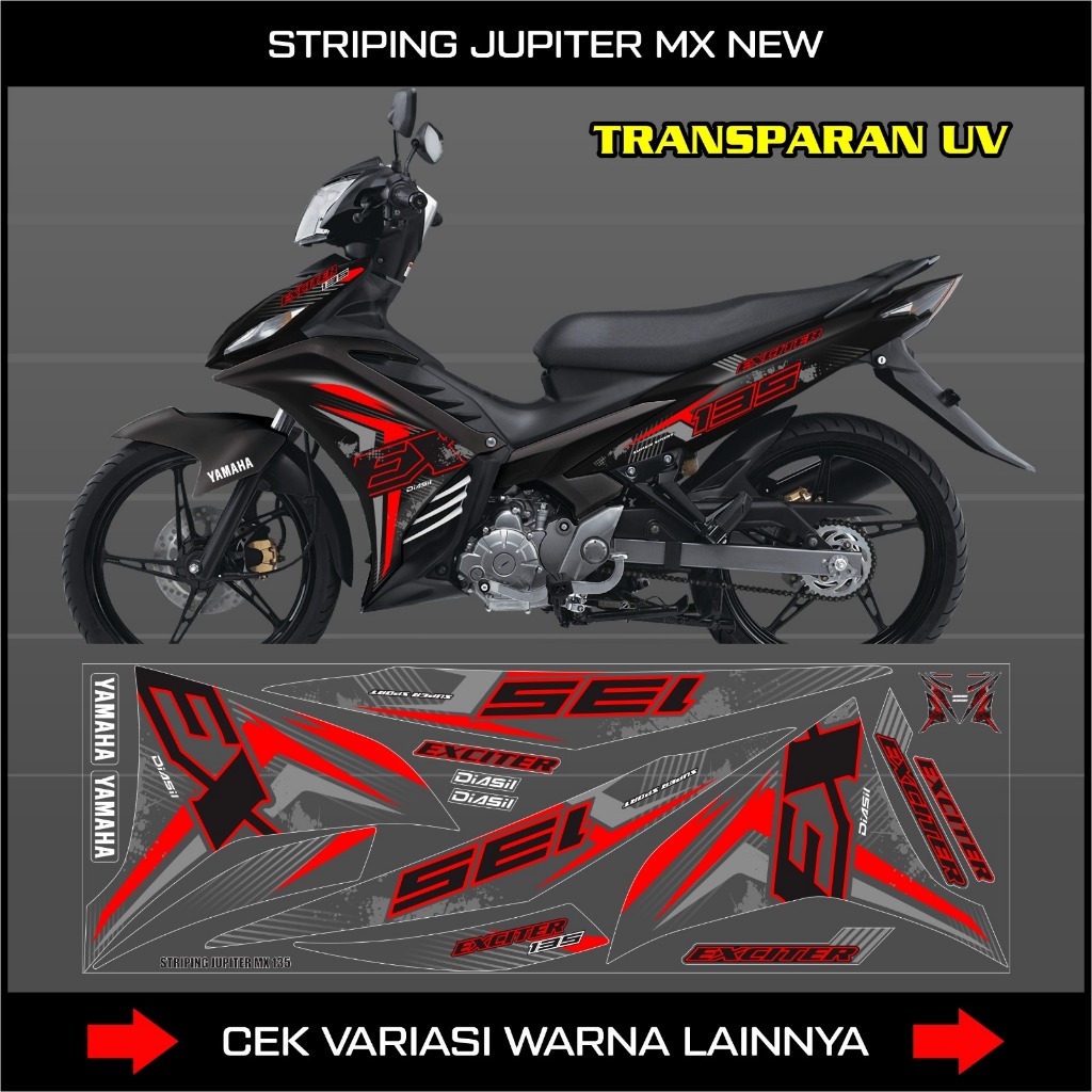 Striping Jupiter Mx New Transparan / Stiker Striping Transparan JUPITER MX NEW/NJMX
