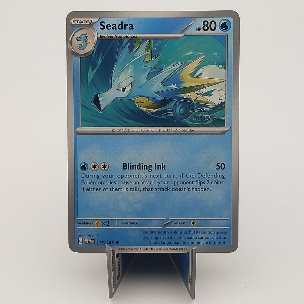 Kartu TCG Pokemon EN Original Seadra MEW 117/165