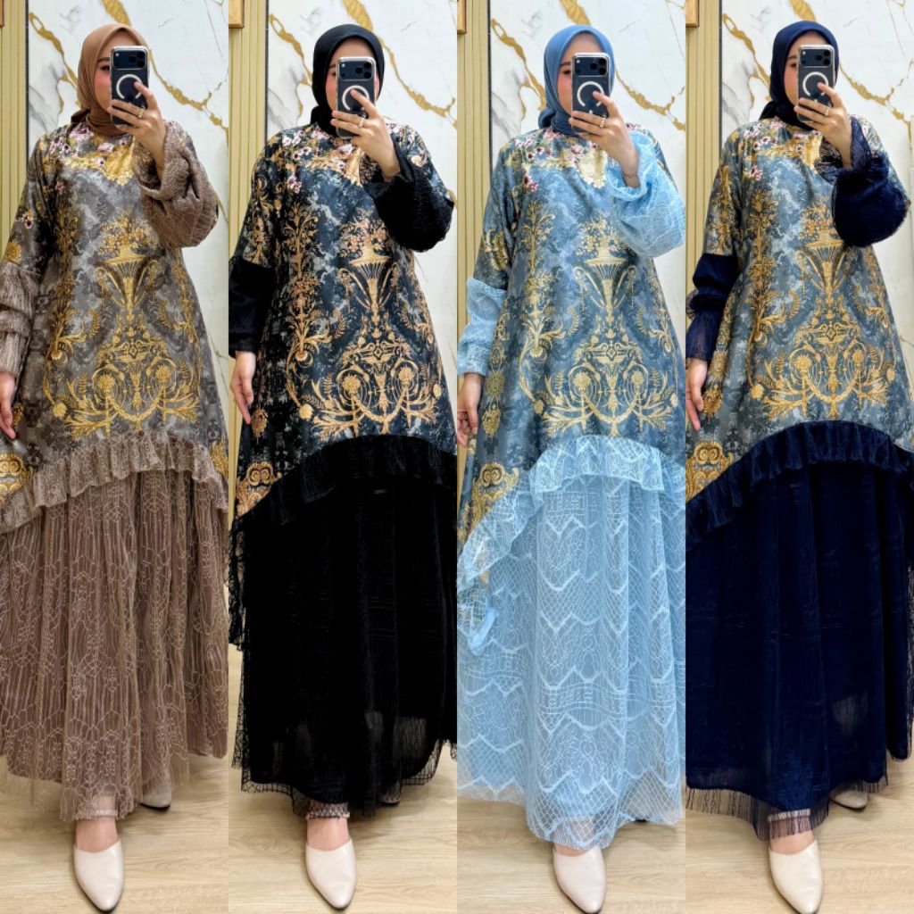 Setelan Wanita Binor Bahan Dior Silk Premium Mix Centily Premium Mewah