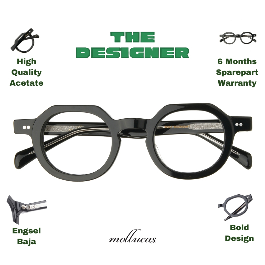 Mollucas - Mollucas The Designer - Bali Midnight - Gratis Lensa Minus/Plus/Silinder Anti Radiasi - K