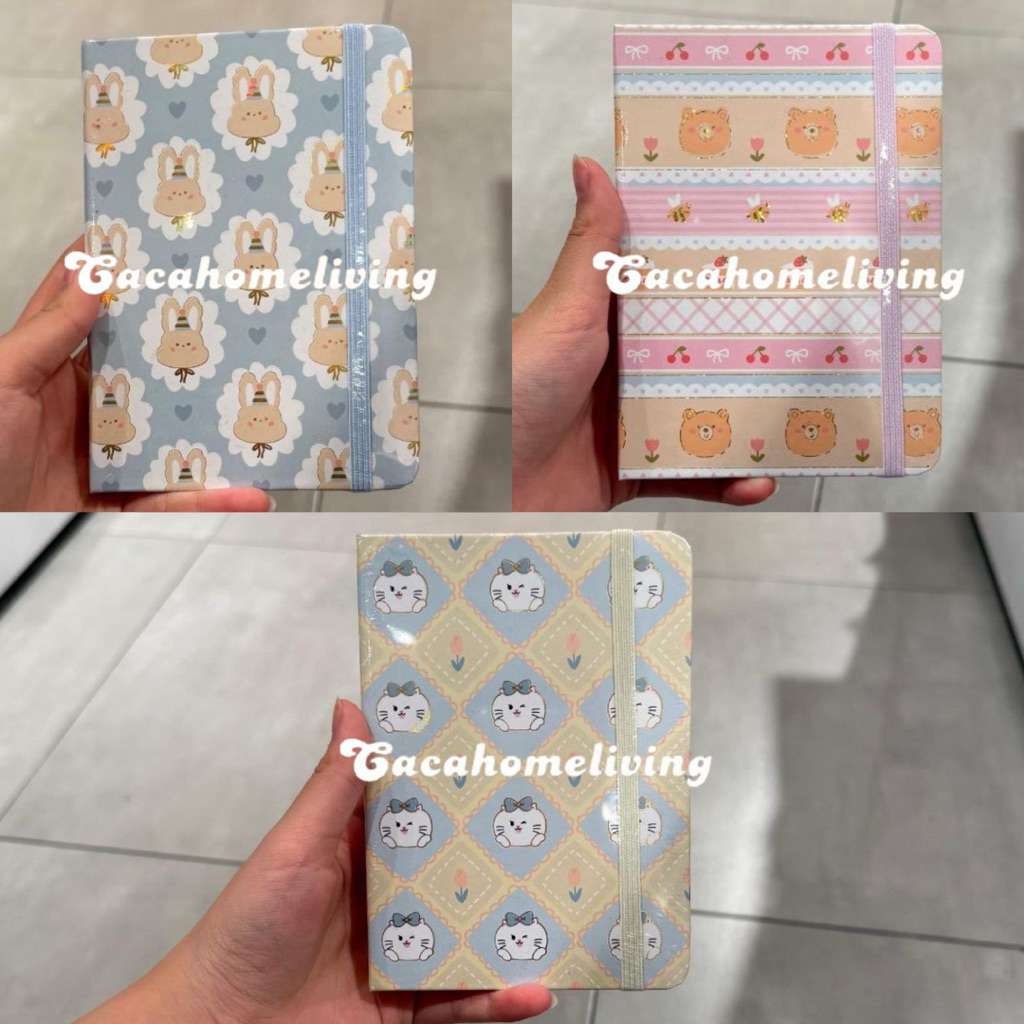Ohsome x Mikirei - Mini Notebook Hardcover A6 Mikirei Collection (Cake / Sealion / Bunny / Bear)