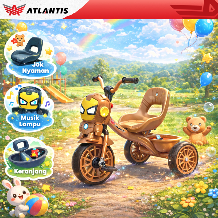 Sepeda Anak  / Sepeda Anak Roda 3 / Sepeda Tricycle Atlantis Model Hero / Sepeda Anak Atlantis