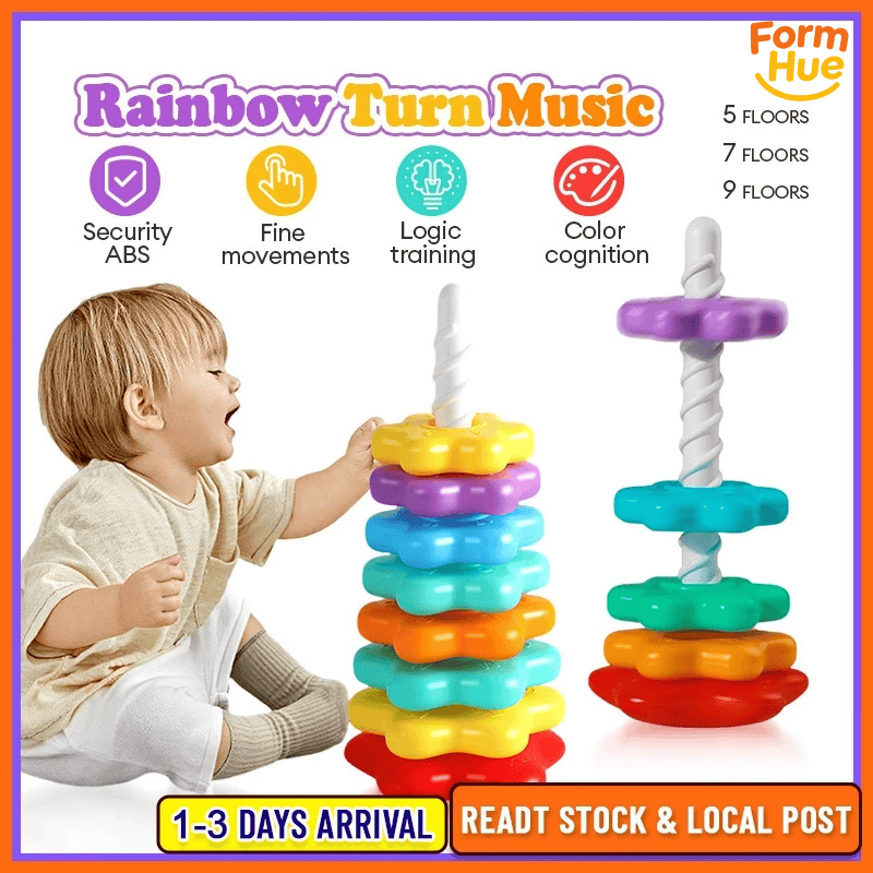 mainan edukasi anak 2 tahun mainan donat susun anak mainan donat donat susun jumbo 12 ring Puzzle To