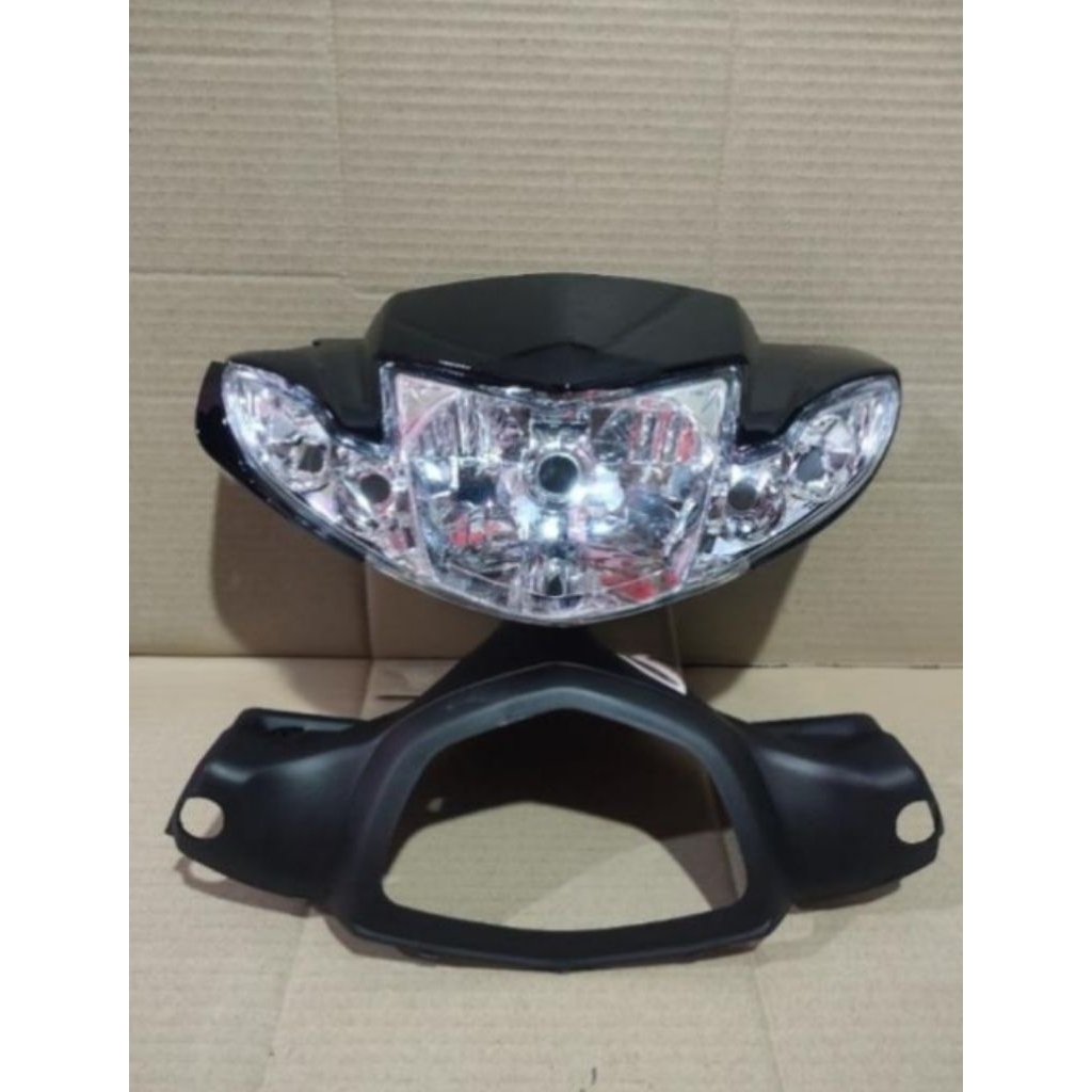 Batok Kelapa Depan Belakang + Reflektor Vega R New Hitam