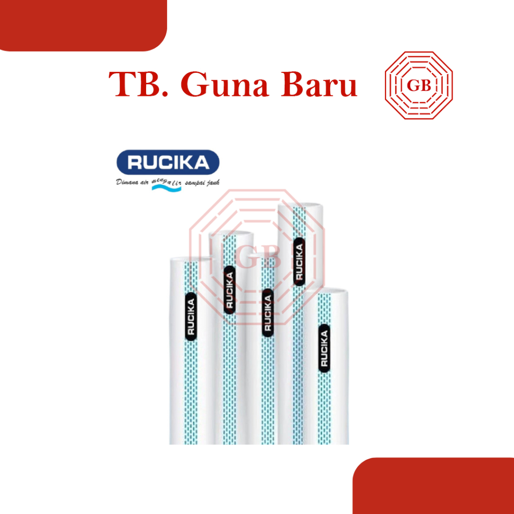 Pipa Rucika Standard AW TEBAL 3/4 Inch 4 Meter Pipa PVC Kelas AW