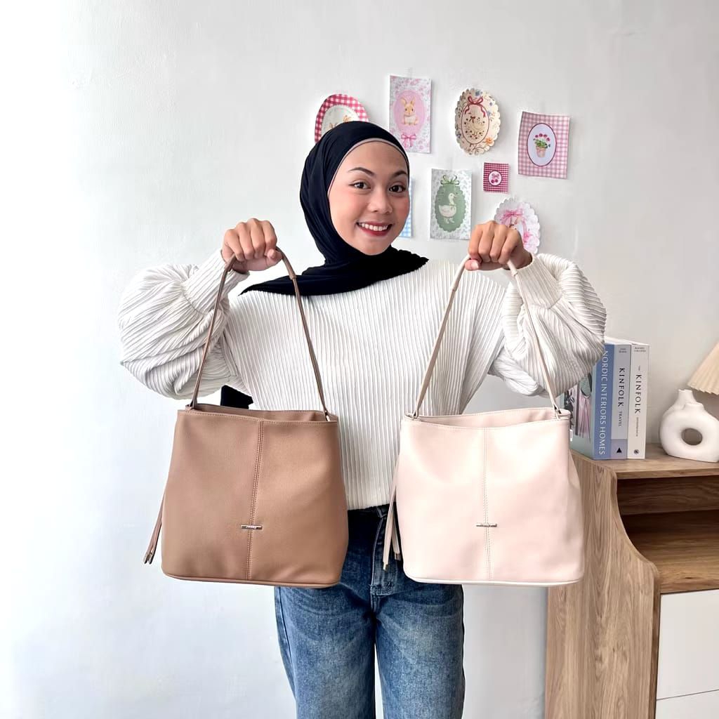 Tas Tote Bag Wanita Tweely Diana Casual Elegan Muat Banyak