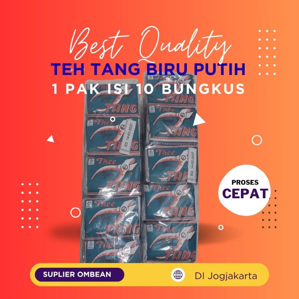 Teh Tang Biru 1 pak isi 10 bungkus