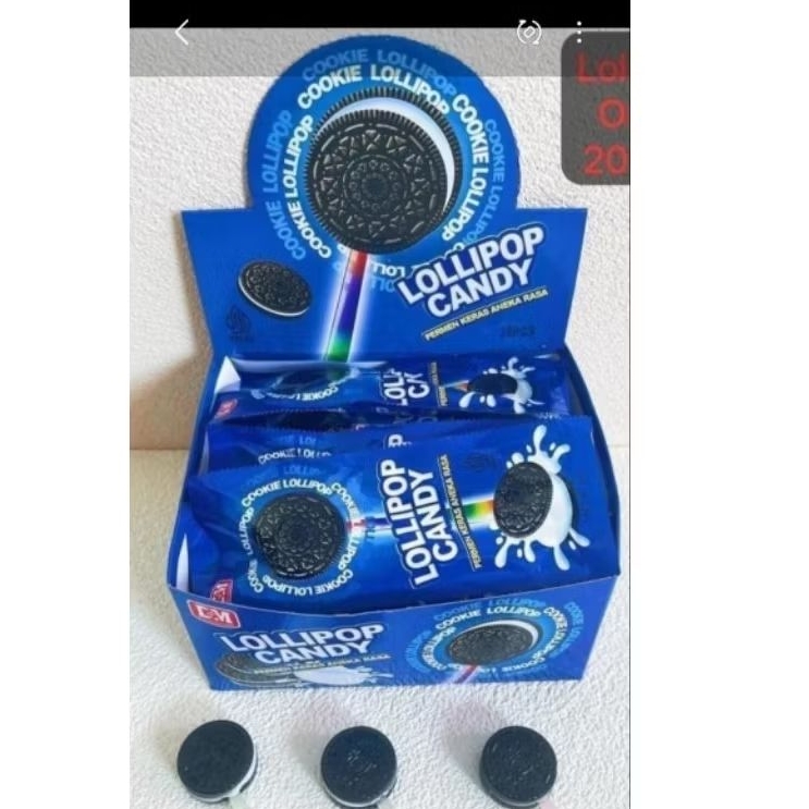 lolipop oreo permen keras 1pack isi 30