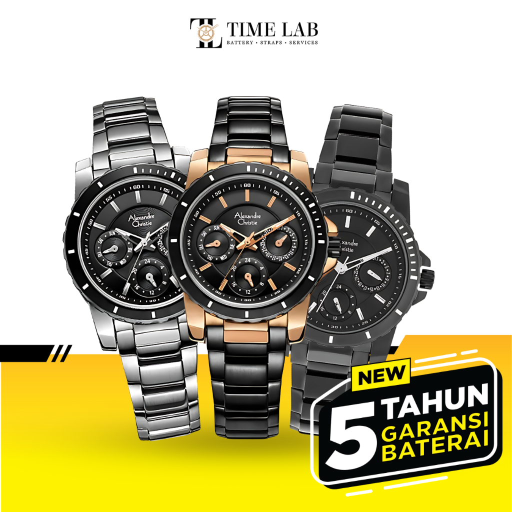 JAM TANGAN WANITA ALEXANDRE CHRISTIE AC6141 / AC 6141 BF / AC6141BF STAINLESS STEEL ORIGINAL GARANSI
