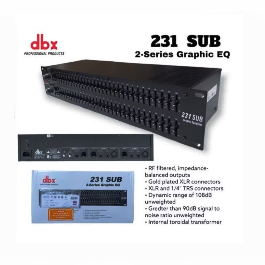 Equalizer dbx 231SUB Macro-makro - equalizer 231sub macro