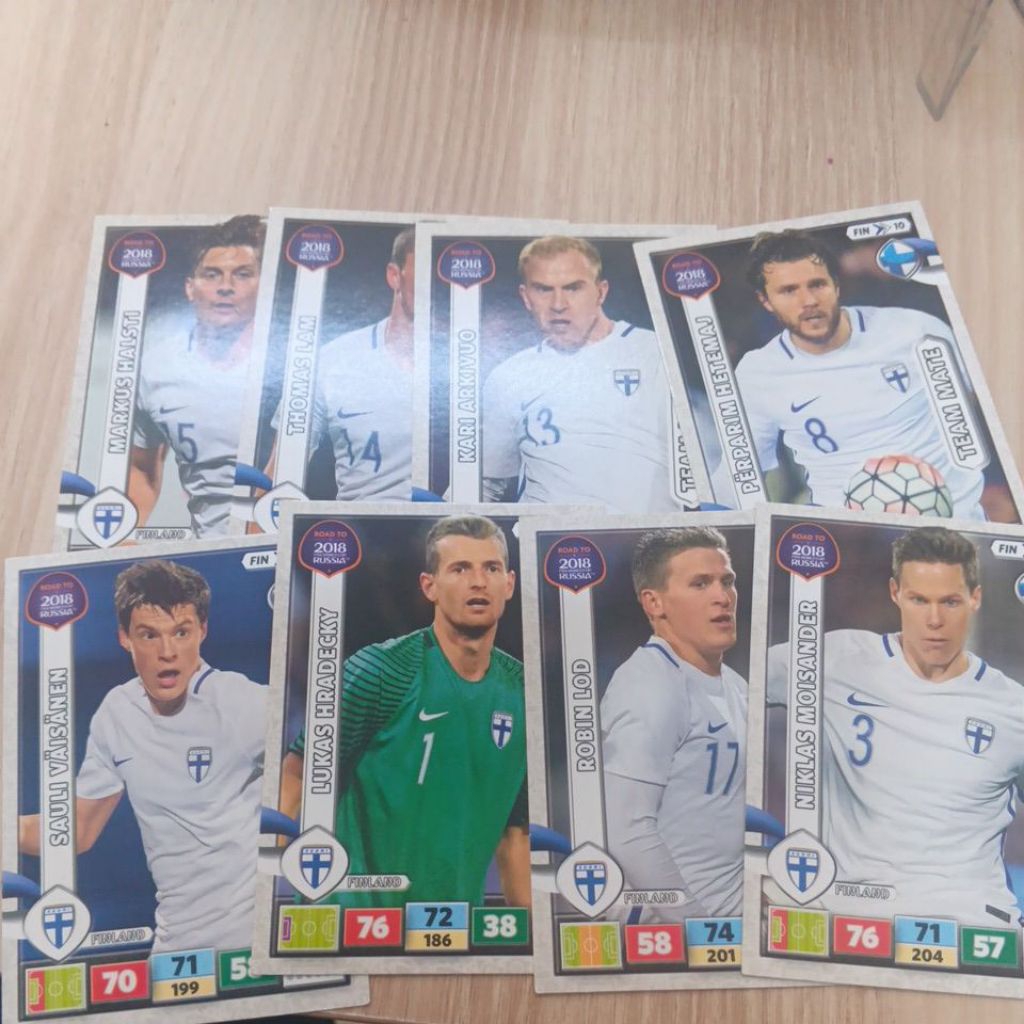 kartu bola panini xl adrenalyn road to world cup 2018 Finlandia
