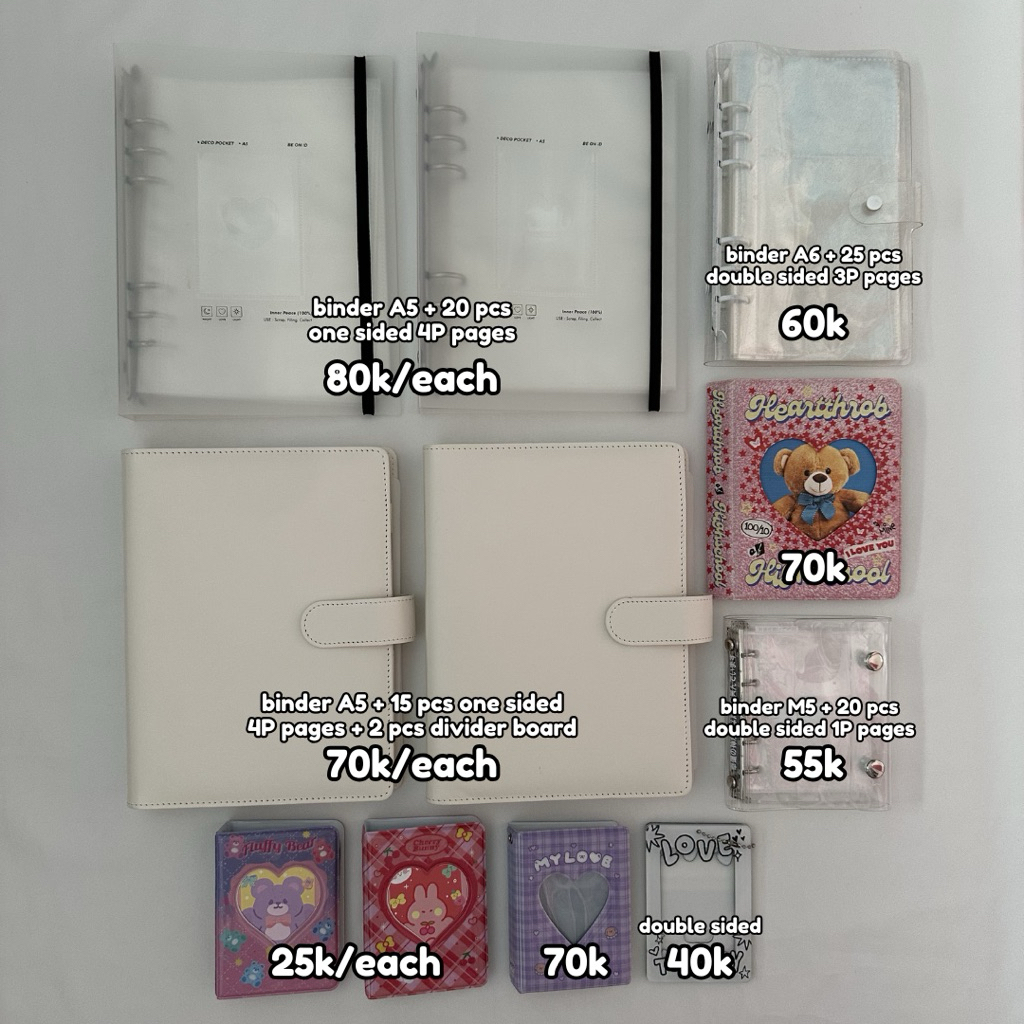  read description  PRELOVED binder photocard A4 A5 A6 collect book 1P 2P sleeve 4P