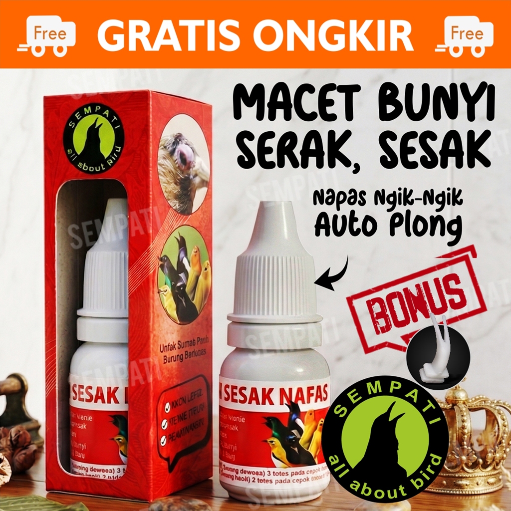 SEMPATI OBAT SESAK NAFAS SEMPATI VITAMIN PENGAGCOR GACOR KONSLET BURUNG LOVEBIRD MURAI MACET SERAK F