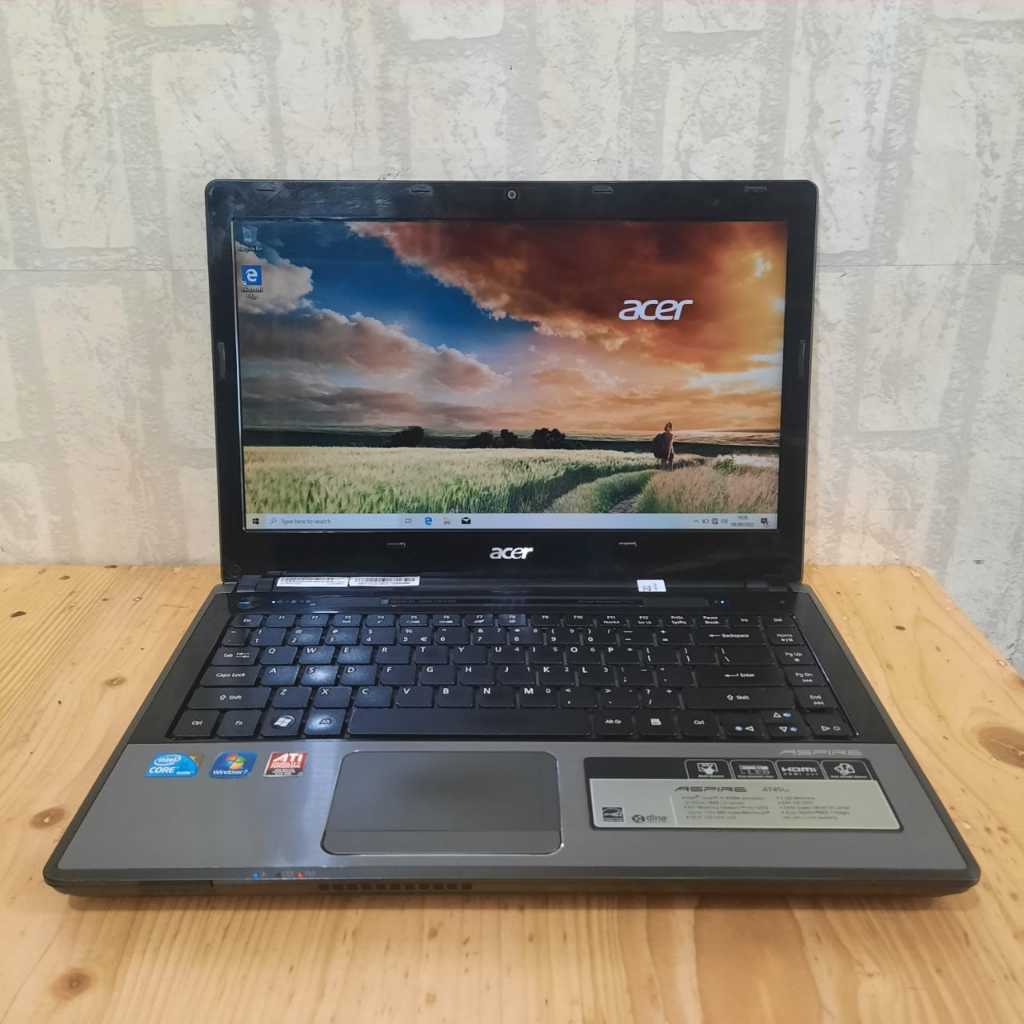 Laptop Acer 4745G, #Dualvga, B.Silver  Spesifikasi : - Processor : Intel Core i5 - M 450, ~ 2,4Ghz #