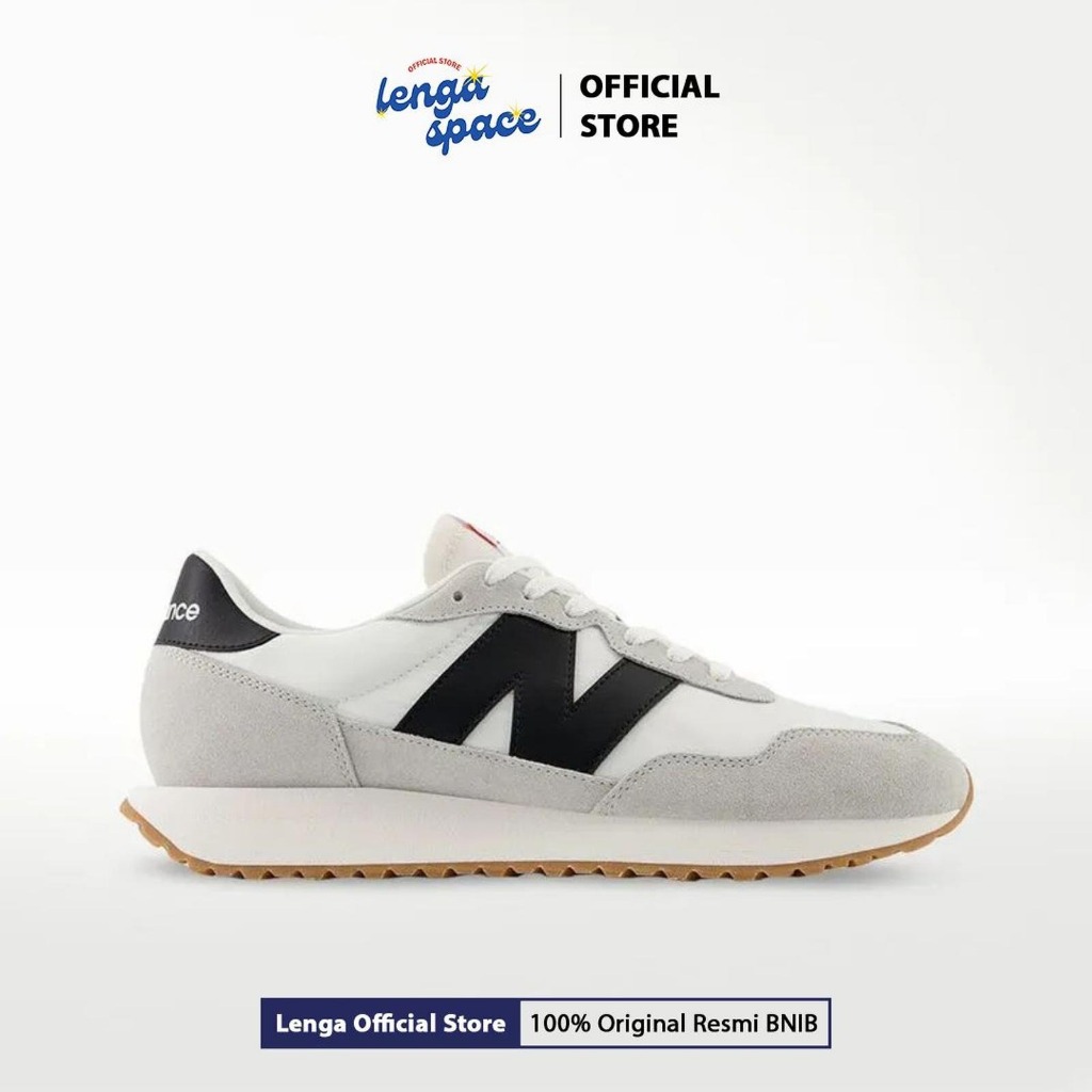 Sepatu Sneakers Pria NB327 - Grey Black (MS237CI) Original