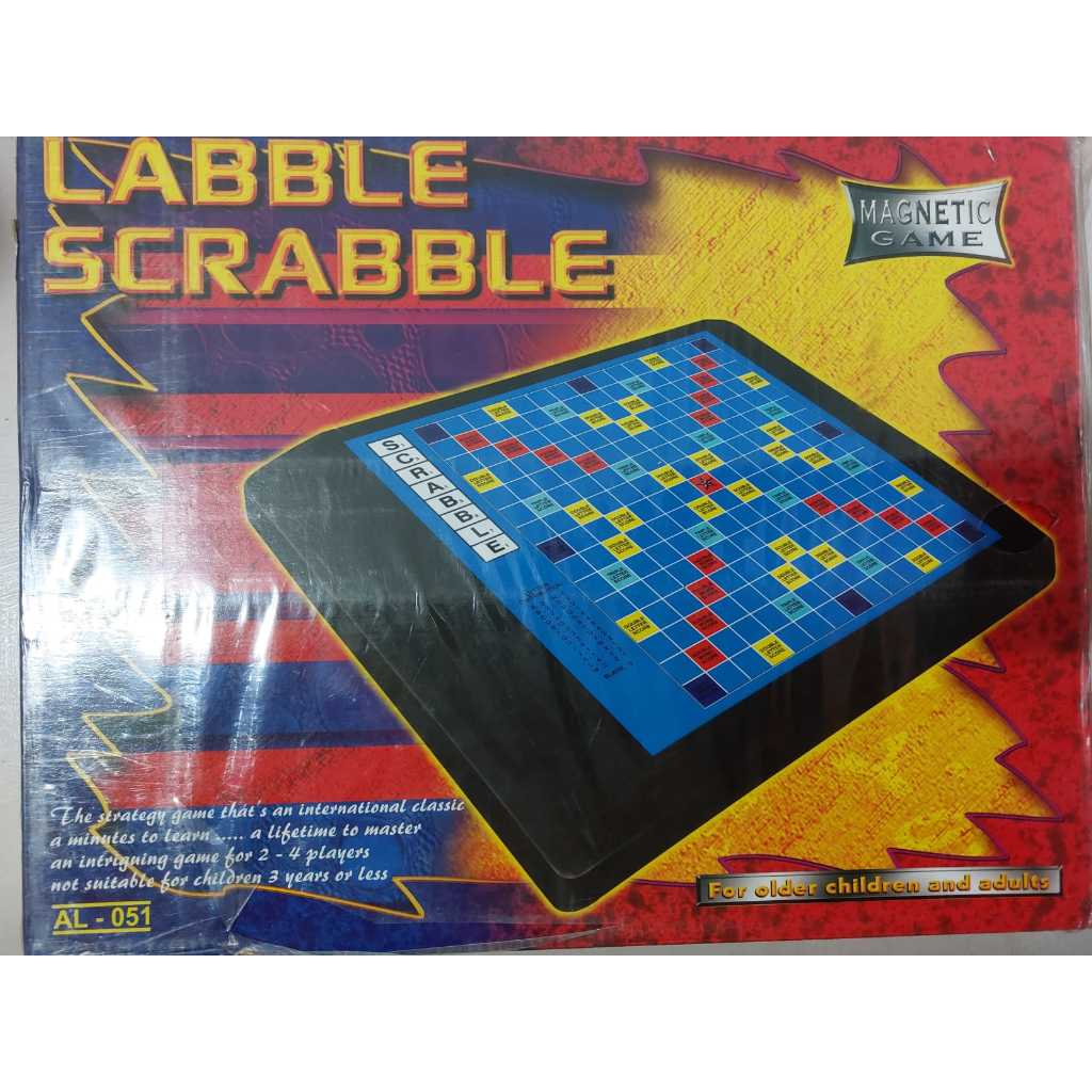 SCRABBLE MAGNETIC JUMBO PRELOVED/ SKREBEL MAGNET  & OTHELLO GAME MAGNET PRELOVED