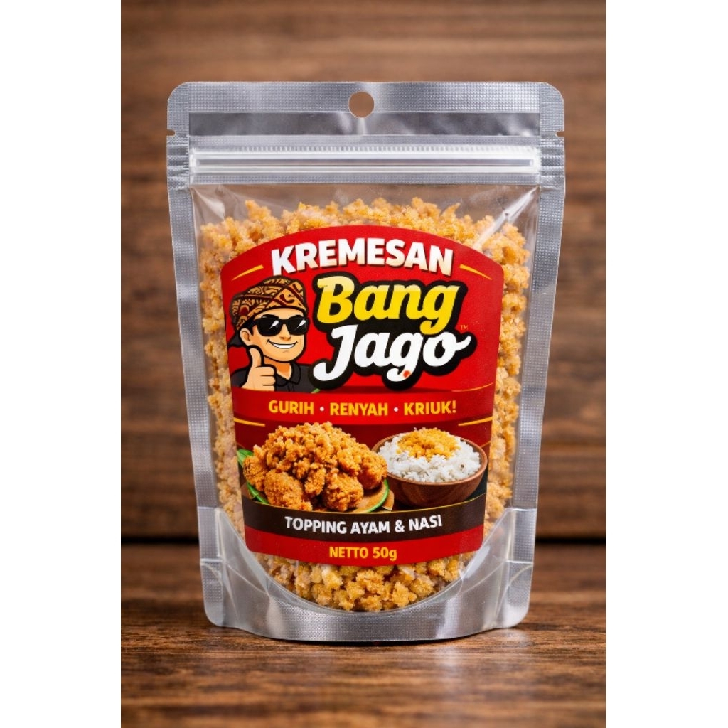 Kremesan Bang Jago Crispy Renyah Gurih Topping Nasi Ayam Geprek Ayam Goreng 50g