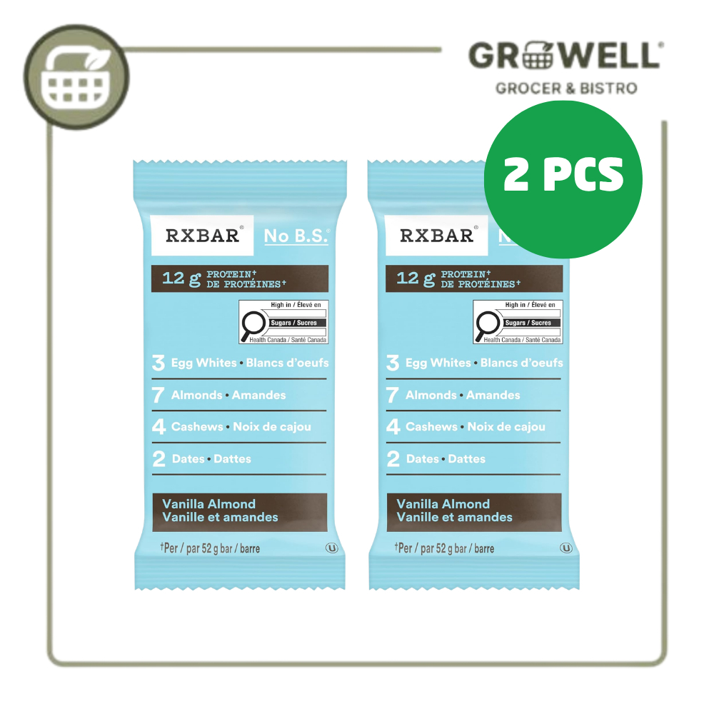 RXBAR VANILLA ALMOND PROTEIN BAR 52GR 2 PCS