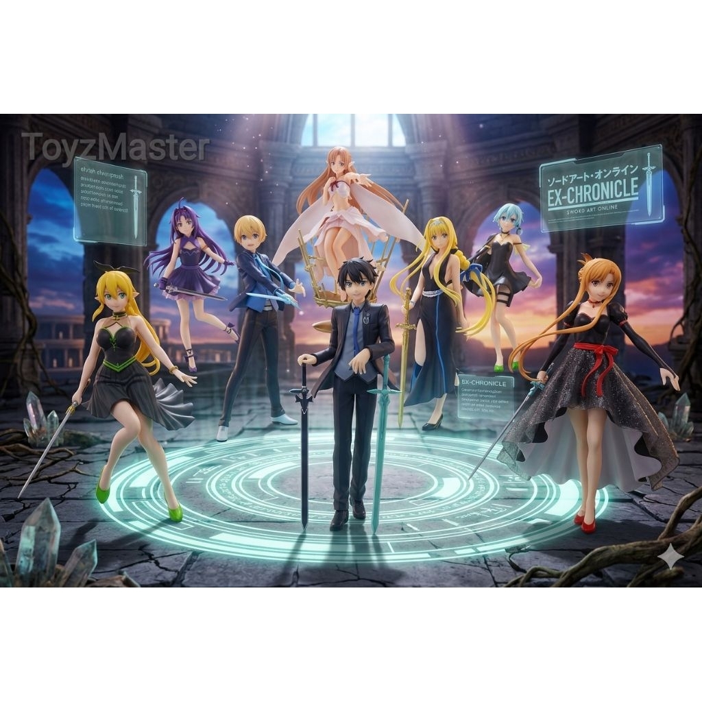 PVC figure sword art online sega lpm ex chronicle - SAO kirito asuna leafa yuuki alice sinon eugeo S