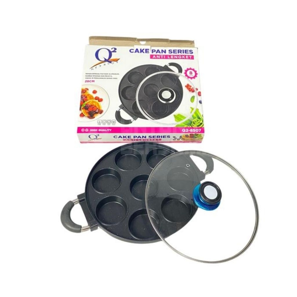 Cetakan Kue 8 Lubang Datar Q2-8507