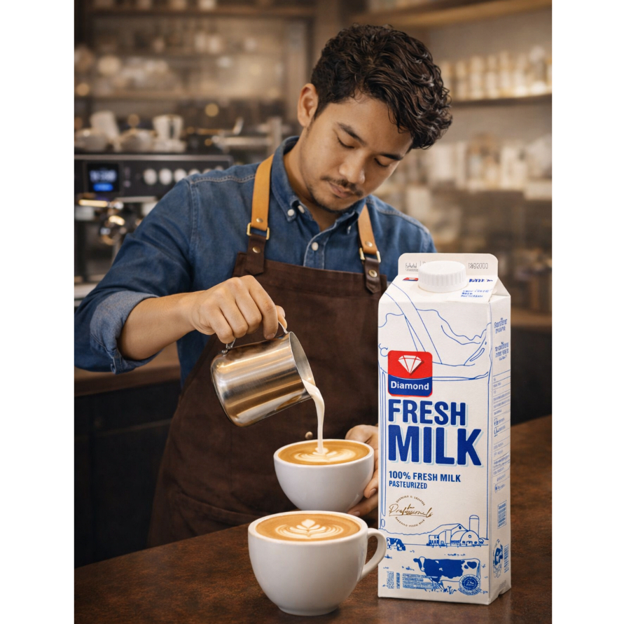 Susu Diamond Fresh Milk 1 Liter