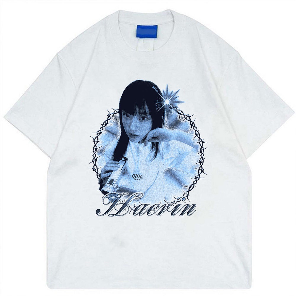 Kaos Kpop New Jeans Haerin OiOi Tshirt Mercandise