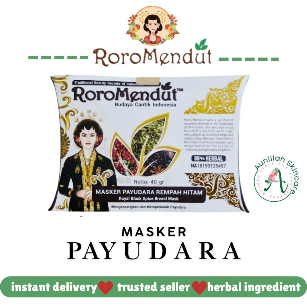 Roro mendut Skincare Masker Pembesar Payudara