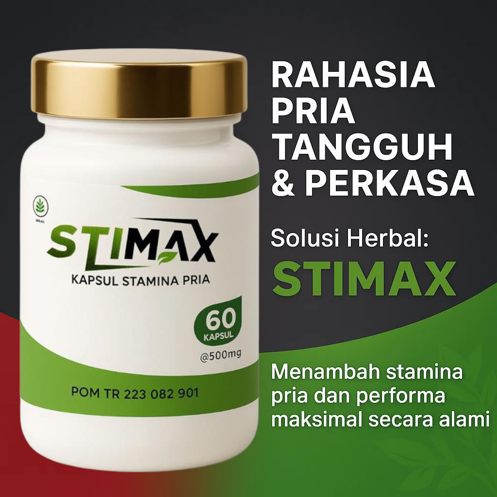 Original Kapsul Stamina STIMAX Suplemen Penambah Obat Stamina Pria Dewasa KUAT HERBAL TAHAN LAMA