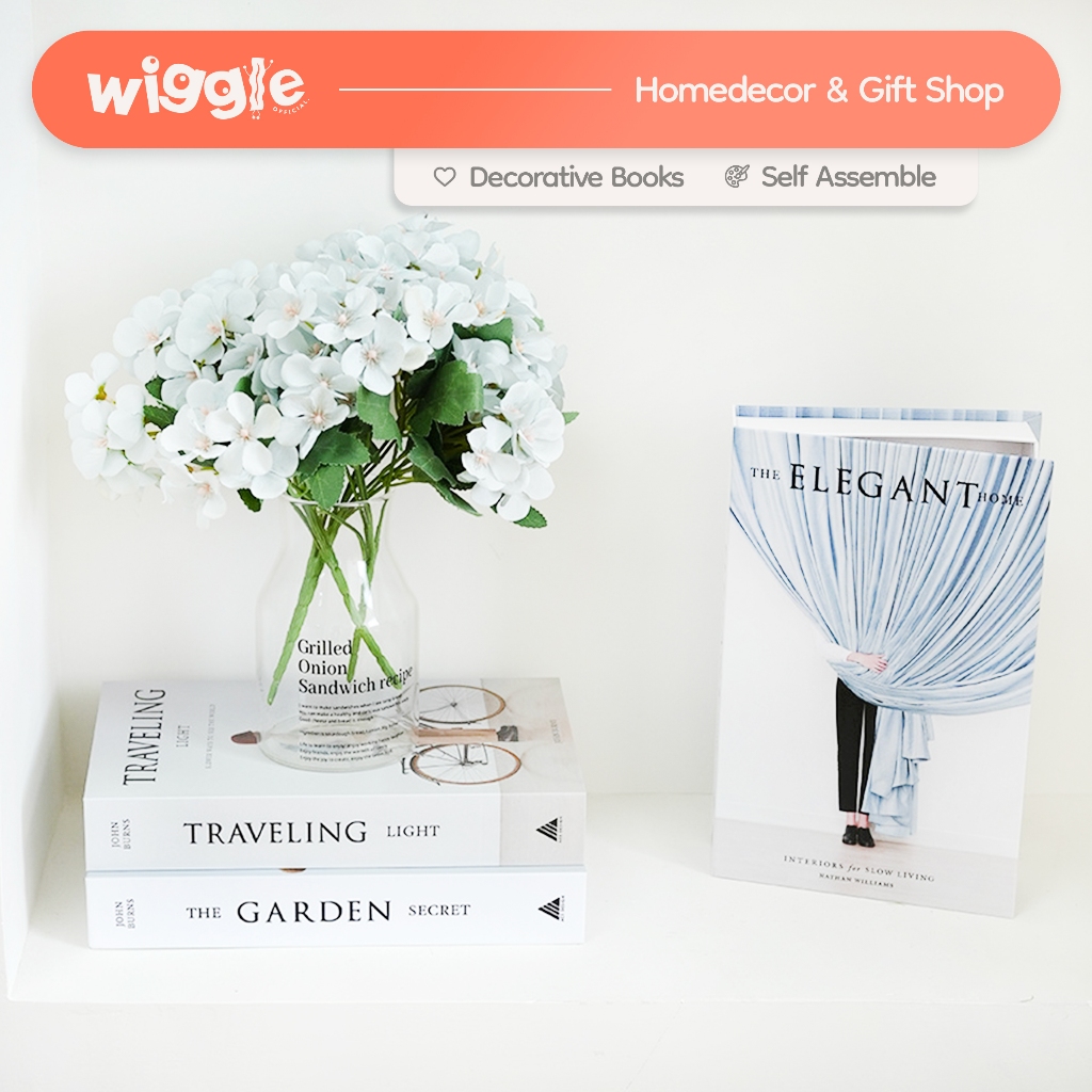 Wiggle Dummy Books City Series Aesthetic Buku Pajangan Lemari Dekorasi Rak Properti Foto Estetik Uni