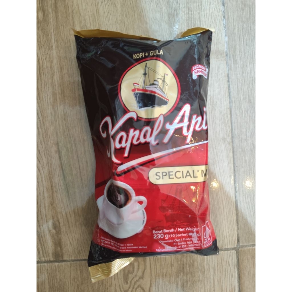 KAPAL API KOPI SPESIAL MIX KOPI + GULA 1 PACK (10 RENCENG)