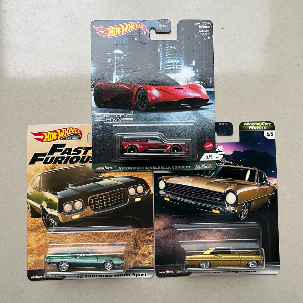 Hotwheels Premium Set 3 Pcs