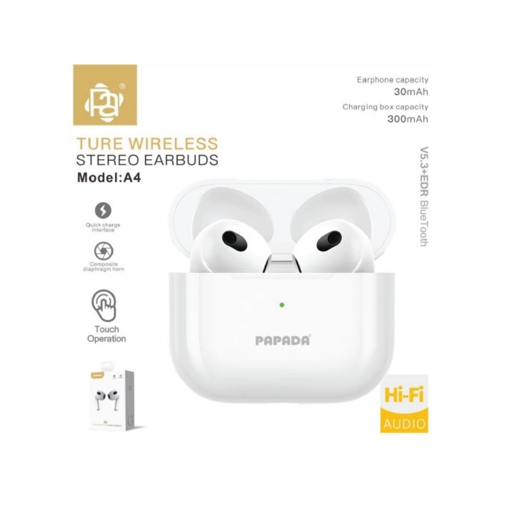 933 - HF Headset Premium Bluetooth PAPADA A4