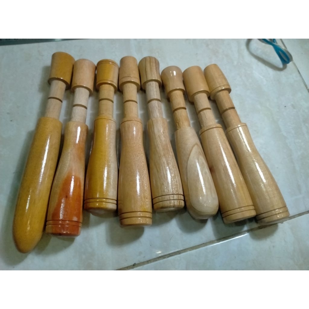 6.gagang joran custom kayu tanparelseat