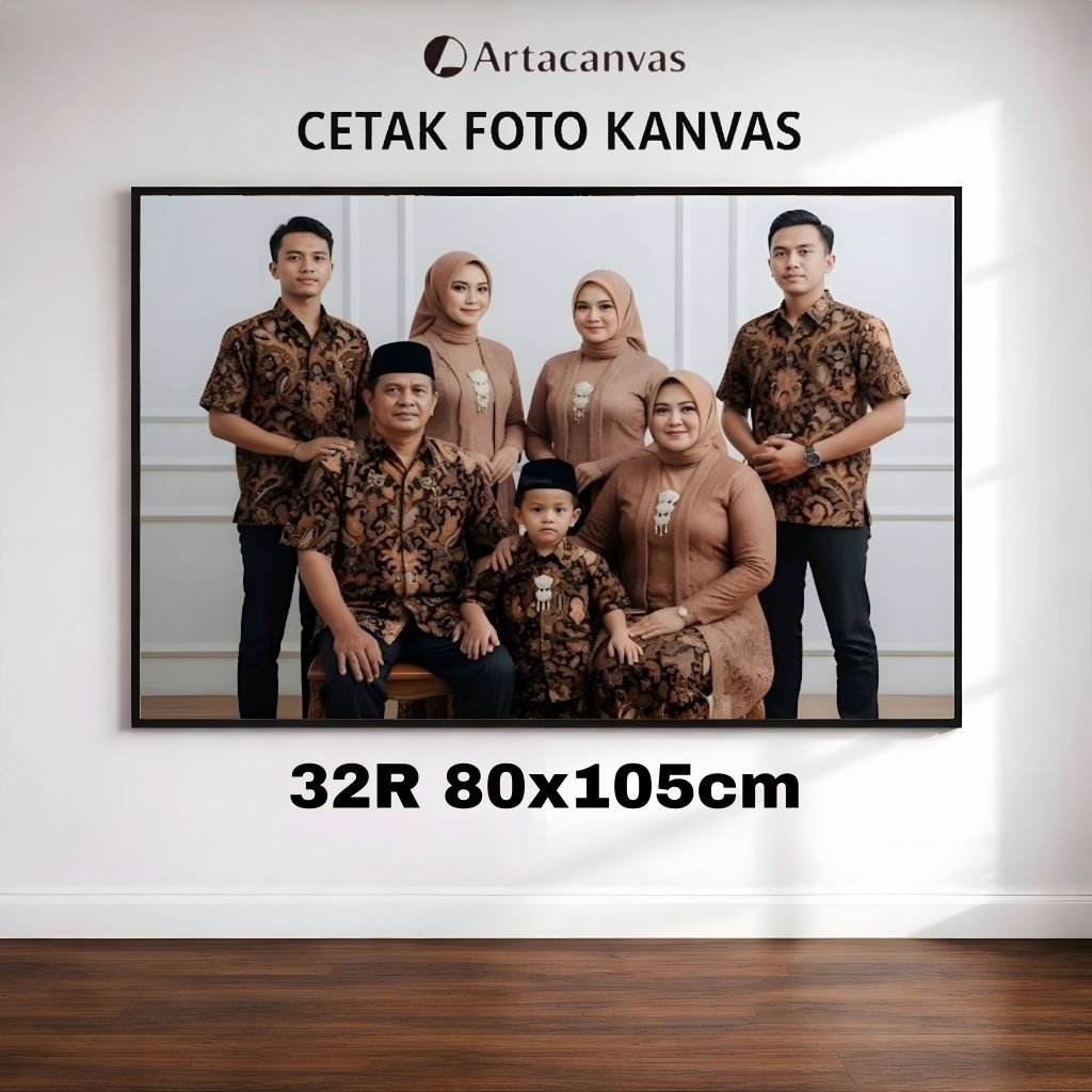 Cetak Foto Kanvas Custom 80x105cm || Cetak Foto Jumbo || Cetak Foto Kanvas Jumbo