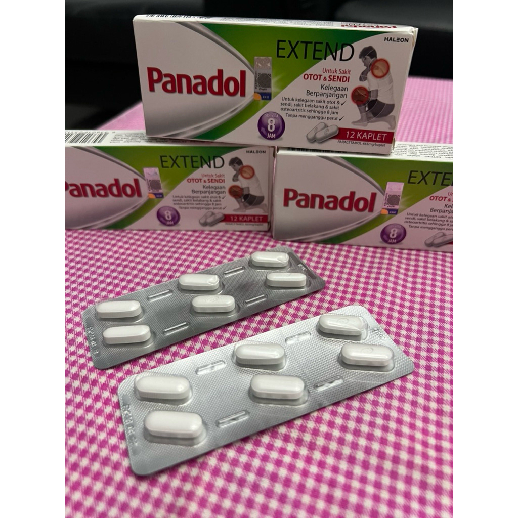 [ECERAN] Panadol Extend 1 strip isi 6 | Sakit otot & sendi Original Malaysia