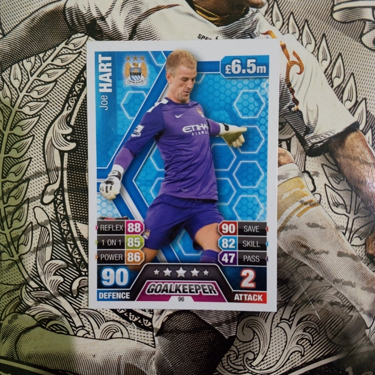Kartu Bola Topps Match Attax 2013/14 Joe Hart Manchester City